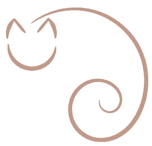 Katzensilhouette, sitzend